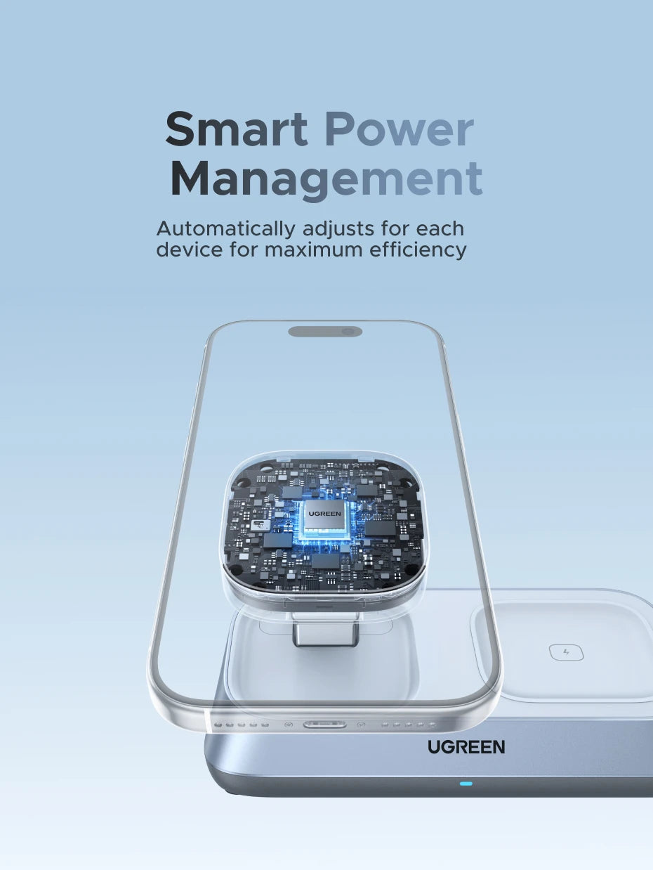 UGREEN 3-in-1 Qi2 Magnetic Charging Station
