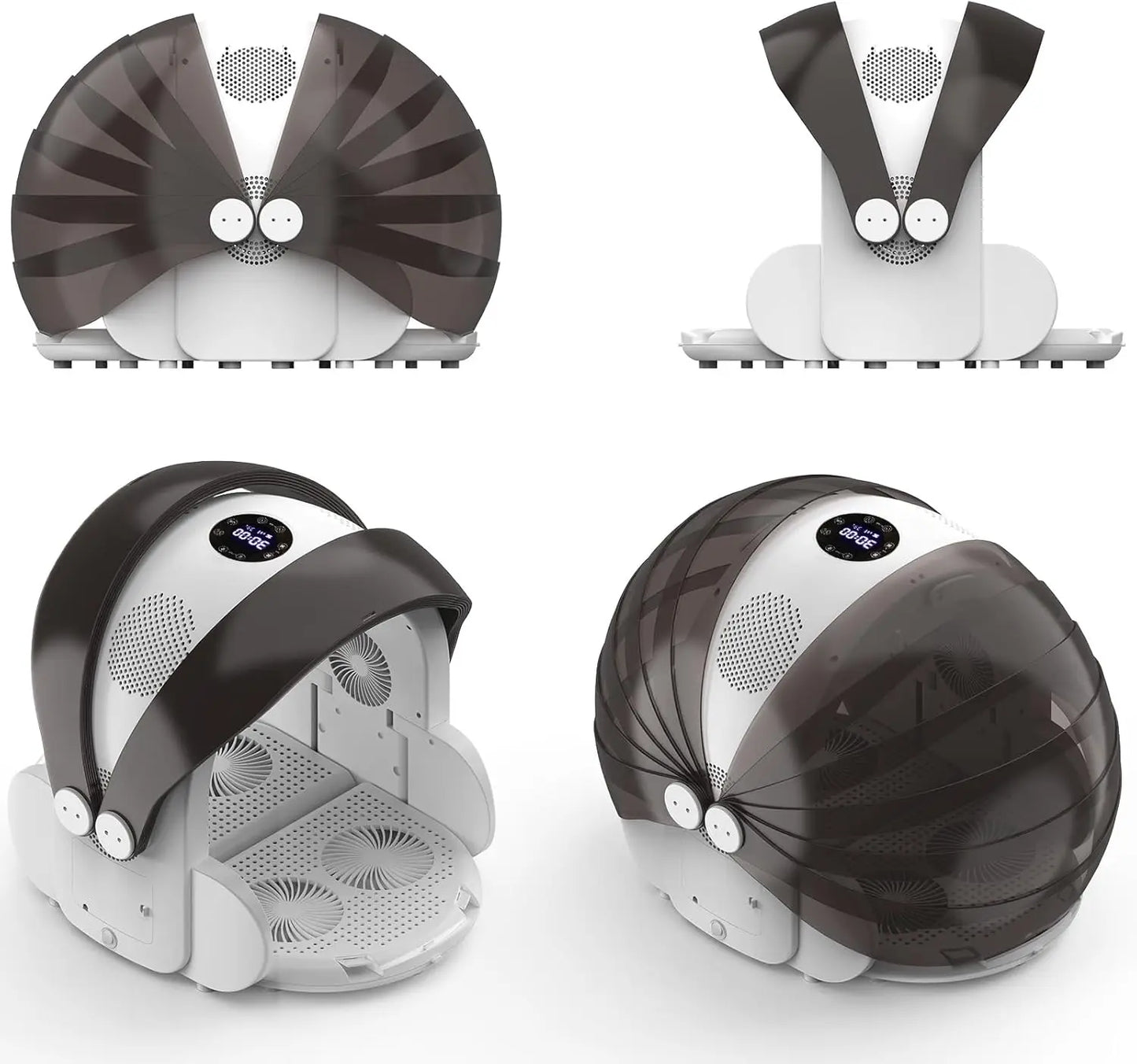 Secador automático inteligente con soplador de agua para gatos y perros, caja de baño plegable para mascotas pequeñas, producto de aseo germicida abastecido.