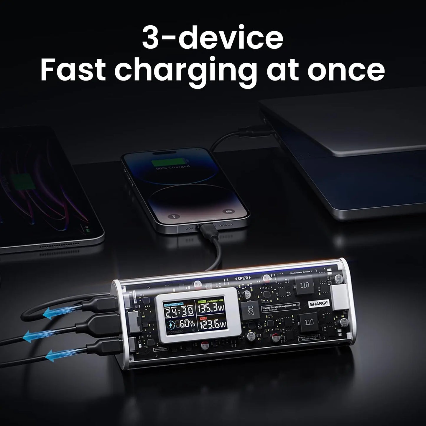 SHARGE 170W Smart Power Bank (24,000mAh)